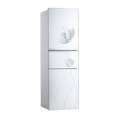 万宝(Wanbao) BCD-212SCJ 家用三门冰箱冷藏冷冻家电电冰箱 玻璃面板 银莲花